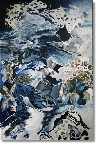 Falling
oil on canvas
91 x 139 cm