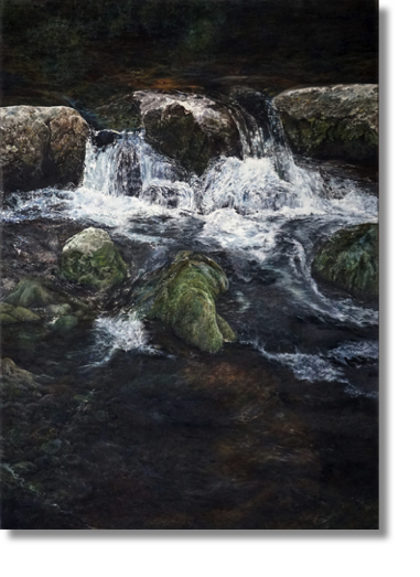 Stream, Hartington
oil on canvas
75 x 112 cm