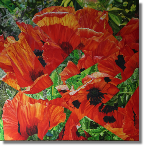 Abstract in Red & Green
oil on canvas
89 x 89 cm